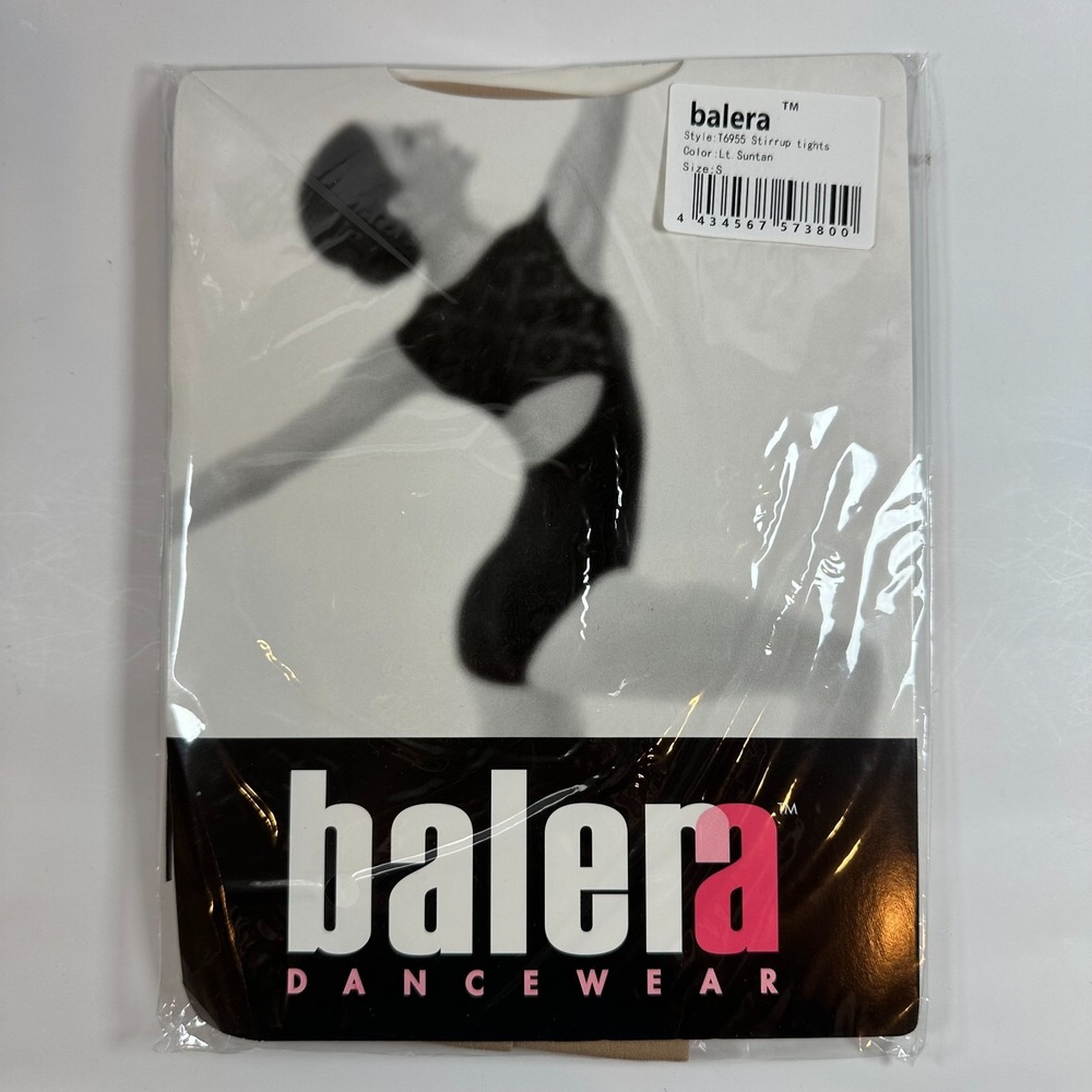 Balera Dancewear Adult‎ Stirrup Tights Style T6955 Small Light Suntan